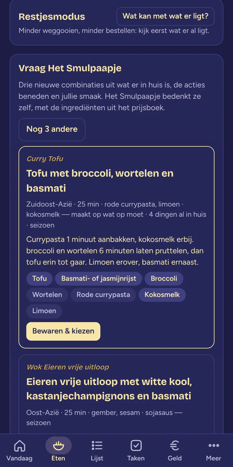Drie nieuwe ideeën in donker thema